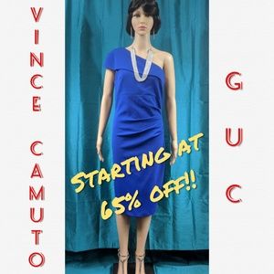 🔥SEXY VINCE CAMUTO ONE SHOULDER SHEATH DRE